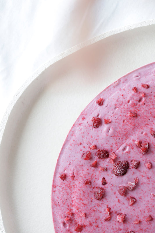 Raw Bringebærkake - Coco Kanel