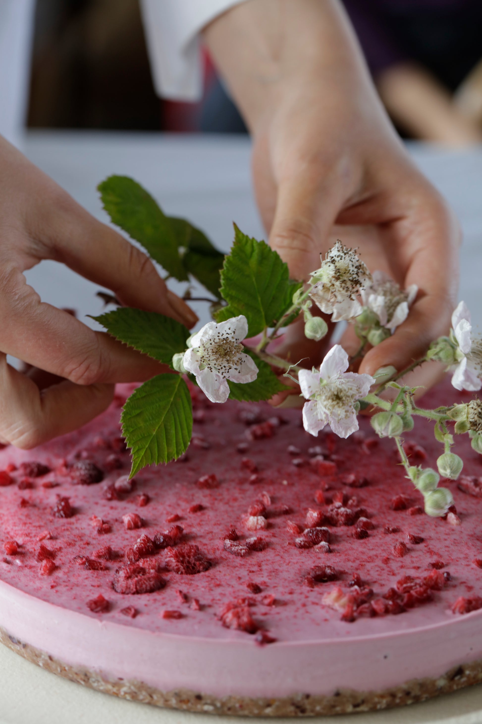 Raw Bringebærkake - Coco Kanel
